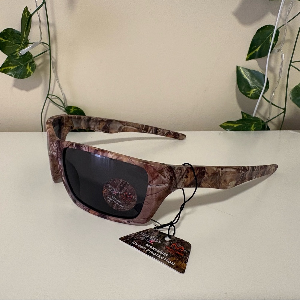 Realtree Camo Brown Sunglasses with Dark Lenses